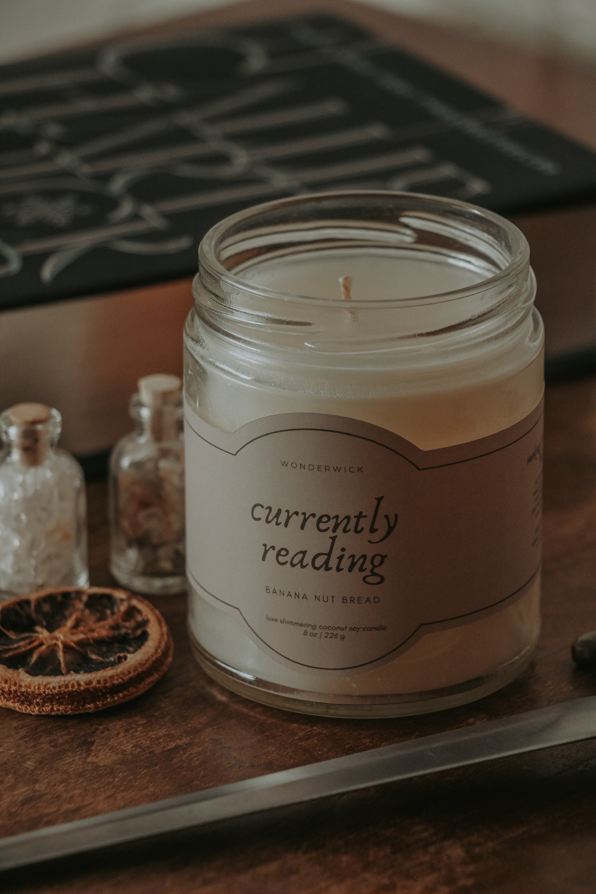 Currently Reading - Holiday Candle