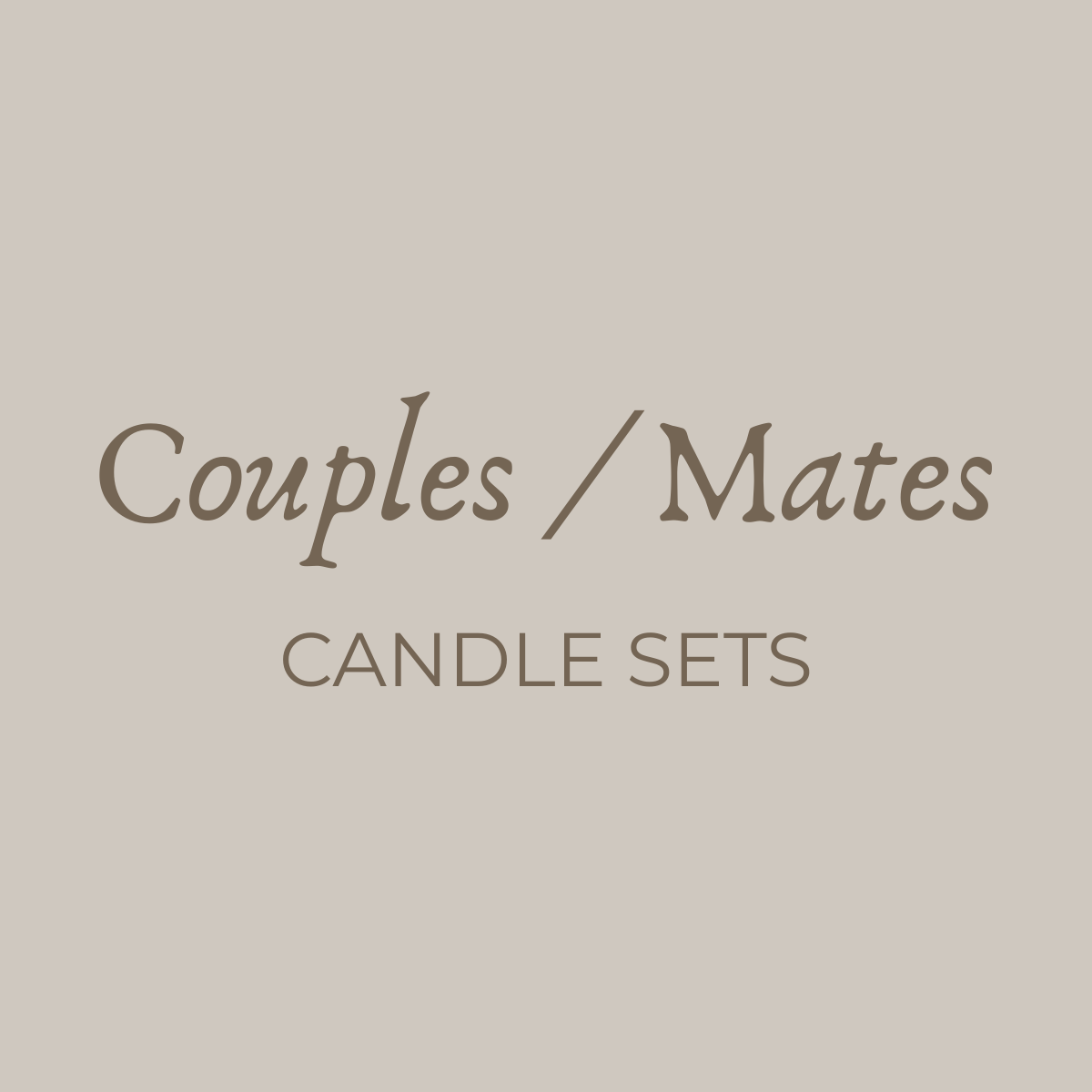 Couples Candle Sets