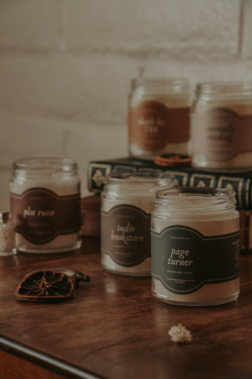 Bookish Holiday Candle Collection